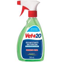 Desinfetante Bactericida Vet + 20 Pronto Uso Spray 500ml - Vet +20