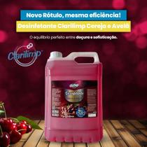 Desinfetante Cereja e Avelã Floral Gabriela Kaiak Limpa Desinfeta Perfuma Clarilimp 5L