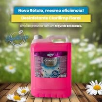 Desinfetante Cereja e Avelã Floral Gabriela Kaiak Limpa Desinfeta Perfuma Clarilimp 5L