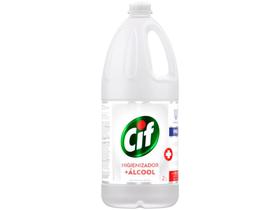 Desinfetante Cif Higienizador + Álcool sem Perfume - Profissional 2L