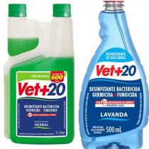 Desinfetante Concentrado Bactericida 1L + 500ml - VET+20 Desinfetante Concentrado Bactericida 1L + 500ml - VET+20