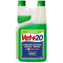 Desinfetante Concentrado Bactericida VET+20 Herbal 1L