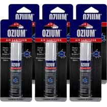 Desinfetante de ar Ozium Spray Carbon Black Scent de 23 ml, pacote com 6