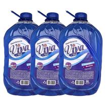 Desinfetante de Lavanda Viva Clean 5 litros Caixa com 3