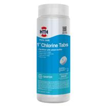 Desinfetante em comprimidos de cloro Pool Care HTH 1" 680 g de dissolução lenta