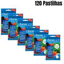 Desinfetante Hortifruticola Salad Legumes Frutas Verduras - 120 Pastilhas - Clorin