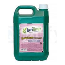 Desinfetante Larilimp 5L Galão Floral Roxo Limpeza Geral Casa Perfumado Bactericida Mata Germes