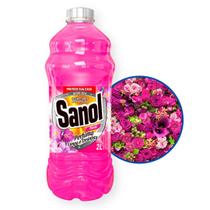 Desinfetante Liquido Floral Perfumado Limpa Desinfeta Bactericida Sanol - 2 Litros 2L - Unidade