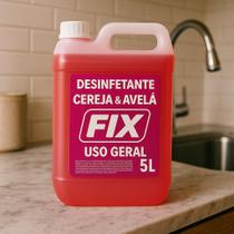 Desinfetante Perfumado 5 litros Fix Cereja com Avelã Desinfetante Perfumado 5 litros Fix Cereja com Avelã