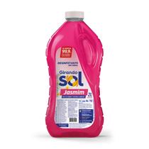 Desinfetante Perfumado Jasmim Girando Sol 2L, Desinfetante Líquido De Uso Geral, Rosa, Elimina 99,9% Dos Germes E Bactér