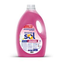 Desinfetante Perfumado Jasmim Girando Sol 5L, Desinfetante Líquido De Uso Geral, Rosa, Elimina 99,9% Dos Germes E Bactér Desinfetante Perfumado Jasmim Girando Sol 5L, Desinfetante Líquido De Uso Geral, Rosa, Elimina 99,9% Dos Germes E Bactér