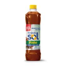 Desinfetante Perfumado Pinho Girando Sol 500Ml, Desinfetante Líquido De Uso Geral, Marrom, Elimina 99,9% Dos Germes E Ba