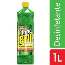Desinfetante Pinho Bril Flores De Limao 1000ml - Embalagem c/ 12 Unidades