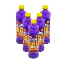 Desinfetante Pinho Bril Lavanda 500Ml Kit 5