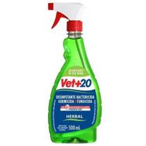 Desinfetante Pronto para Uso em Spray VET+20 Herbal 500ml