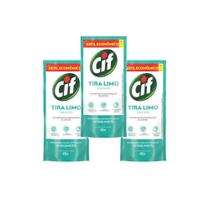 Desinfetante Uso Geral Cif Tira Limo 450Ml - Refil - Kit 3 Desinfetante Uso Geral Cif Tira Limo 450Ml - Refil - Kit 3