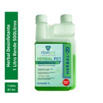 Desinfetante Viricida = Hysteril e Herbalvet Herbal20 1L - Riberpet