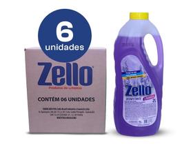 Desinfetante Zello De Lavanda 2l - 6 Unidades Desinfetante Zello De Lavanda 2l - 6 Unidades