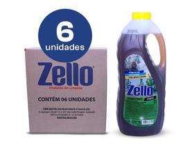 Desinfetante Zello De Pinho 2l - 6 Unidades Desinfetante Zello De Pinho 2l - 6 Unidades