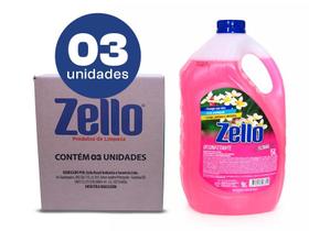 Desinfetante Zello Floral 5L - 3 Unidades Desinfetante Zello Floral 5L - 3 Unidades