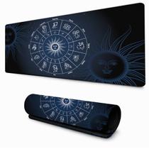 Desk Mat Zodíaco Azul Signos Astrologia Mouse Pad para Teclado Gamer Desk Mat Zodíaco Azul Signos Astrologia Mouse Pad para Teclado Gamer