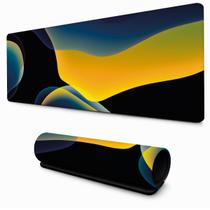 Desk Pad Design Abstrato Amarelo Azul Mouse Pad para Escritório Computador Desk Pad Design Abstrato Amarelo Azul Mouse Pad para Escritório Computador
