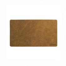 Desk Pad Elements Couro Caramelo