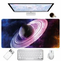 Desk Pad Mouse Pad Estampa Galáxia Retangular para Mesa Gamer e Escritório Desk Pad Mouse Pad Estampa Galáxia Retangular para Mesa Gamer e Escritório