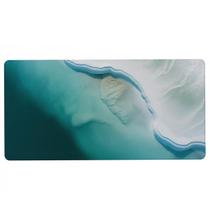 Desk Pad Mouse Pad Tons de Azul Oceano Estilo Minimalista Acessório para Escritório Gamer e Home Off