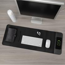 Desk pad mousepad com carregador por indução Desk pad mousepad com carregador por indução