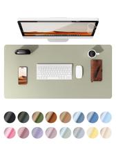 Desk Pad Protetor de mesa de couro YSagi Tapete de escritório verde sálvia