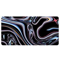 Desk Pad Retangular Abstract Liquid Preto Estampa Moderna para Computador Gamer Desk Pad Retangular Abstract Liquid Preto Estampa Moderna para Computador Gamer