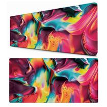 Desk Pad Retangular Arte em Aquarela Mouse Pad Colorido para Escritório Gamer Desk Pad Retangular Arte em Aquarela Mouse Pad Colorido para Escritório Gamer