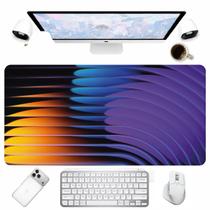 Desk Pad Roxo Laranja Mouse Pad para Escritório Computador Setup Gamer Desk Pad Roxo Laranja Mouse Pad para Escritório Computador Setup Gamer