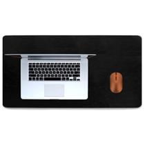 DeskPad gamer Em Couro 100x30cm + porta copo