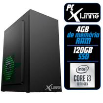 Desktop 1200 Home I3 10100 DDR4 4GB HD SSD 120GB X-Linne