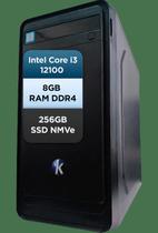 Desktop Knaytec Intel Core i3 12100 12 ger. 8GB RAM 256GB SSD - KNAY12100 - Knaytec Tecnologia