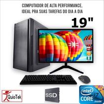 DESKTOP PC COMPLETO 19" INTEL i7, 16GB, SSD240GB - QUIOTEK