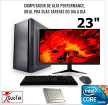 DESKTOP PC COMPLETO 23" INTEL i7, 8GB, SSD480GB + HD 1TERA