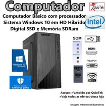 DESKTOP PC INTEL CORE i5-3.4Ghz 4GB SSD120GB WINDOWS 10 - QUIOTEK