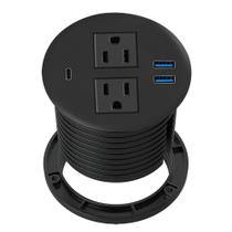 Desktop Power Grommet Kungfuking com PD 20W USB C 2 AC 3 USB