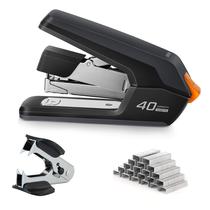 Desktop Stapler Deli Effortless com capacidade para 40 folhas com grampos
