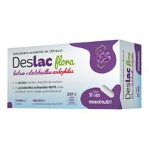 Deslac Flora Lactase + Lactobacillus Acidophilus 30 Cáps Maxinutri