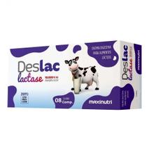 Deslac Lactase 10.000 FCC Mastigável (8 caps) - Padrão: Único - MaxiNutri