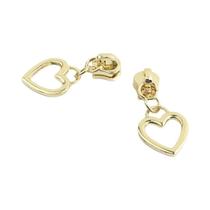 Deslizadores De Zíper De Coração Em Nylon, Kits De Cabeça De Zíper De Metal Para Bolsa, Acessórios