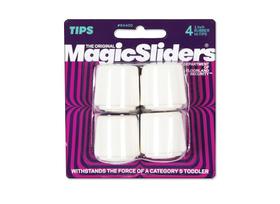 Deslizadores Mágicos para Muebles 1" de Goma Blanco Paquete de 4