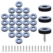 Deslizadores para móveis Suiwotin 25 mm em Teflon, parafuso, 24 peças