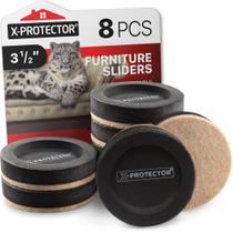 Deslizadores para móveis X-Protector 8 peças 9 cm em feltro reforçado