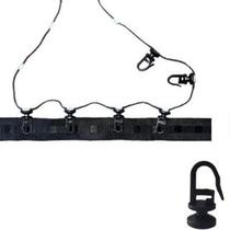 Deslizante Maxi Com Gancho P/ Fita E Cordão Wave 50 Peças - PRETO