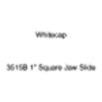 Deslizante Whitecap 3515B de nylon preto com mandíbula quadrada de 1"